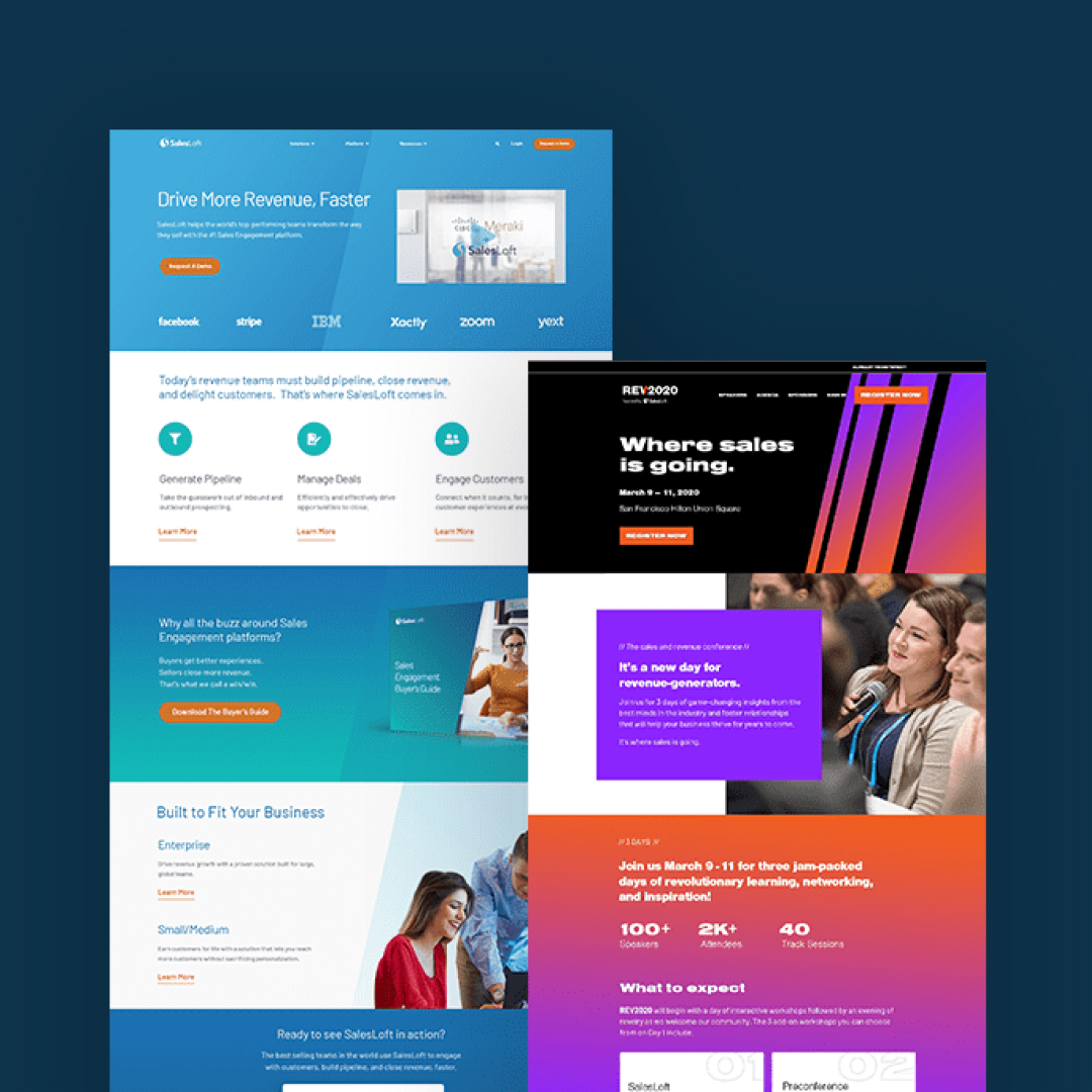 Salesloft Landing Pages